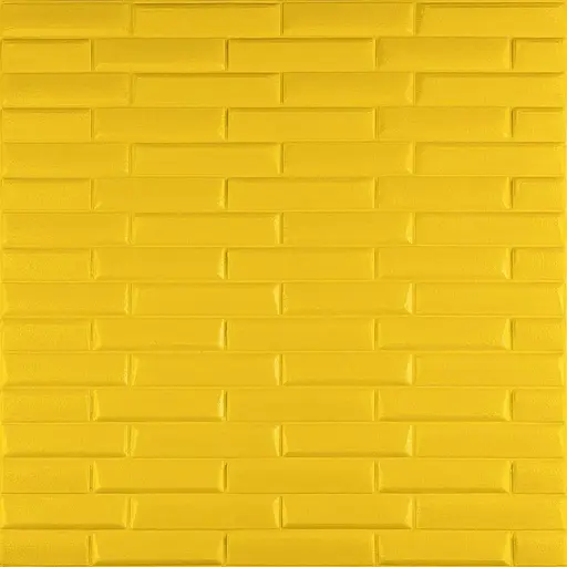 3D панель самоклеящаяся кладка 700х770х7мм Желтая (037) SW-00000302 - фото 1