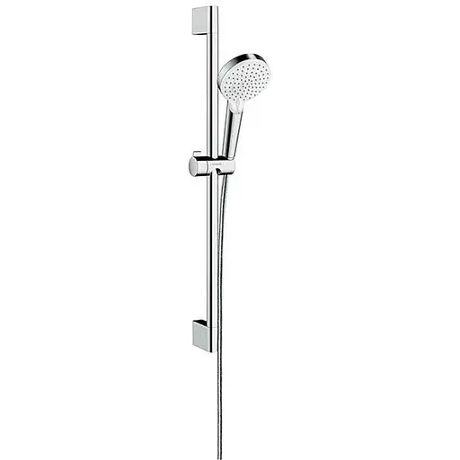 Душовий набір Hansgrohe Crometta Vario 0.65м EcoSmart 9л/хв білий/хром 26534400, Хром - фото 1