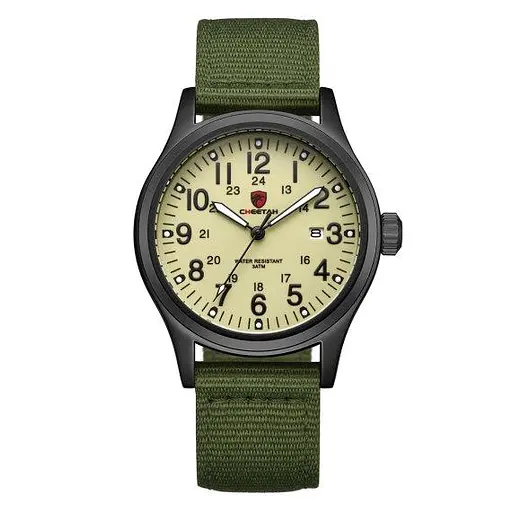 Чоловічий тактичний наручний годинник Cheetah Command (Зелений) - фото 3