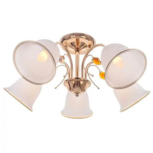 Люстра стельова Brille E27 60W G (LK-581C/5) - фото 2