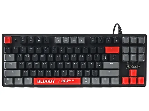 Клавіатура ігрова механічна A4Tech Bloody S-310-N BLMS Red Plus Switch USB RGB Black - фото 3