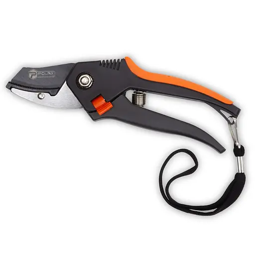 Секатор садовый Polax профессиональный с наковальней (70-022) - фото 2