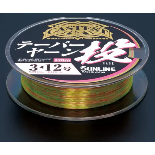 Волосінь Sunline Castest Tapered 170 м конусна 0.285-0.570 мм 6.0 кг - фото 2