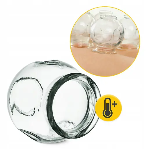 Вакуумні масажні банки 4FIZJO для тіла (китайські/атницелюлітні банки) 12 шт скляні (P-5905973402231) - фото 4