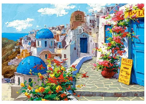 Пазл Castorland Весна на Санторіні Греція 2000 ел. (c-200603) - фото 2