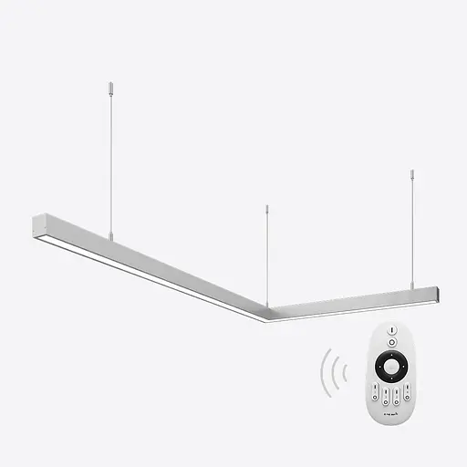 Керований світлодіодний світильник X-LED 80ВТ L-подібний (1000*620*43) LSNL-80d - фото 1