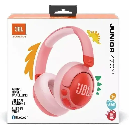 Наушники с микрофоном JBL Junior 470NC Pink (JBLJR470NCPIK) - фото 8