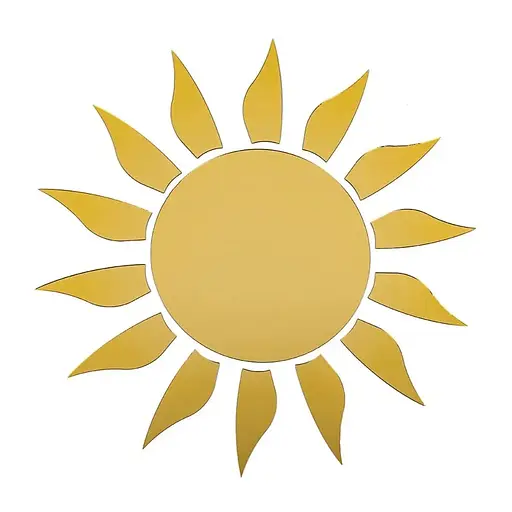 Дзеркальний декор Wall Sticker SW-00002502 акриловий самоклеючий 15 шт. золото - фото 1