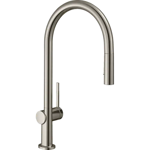 Змішувач Hansgrohe Talis 210 2jet кухонний з витяжним виливом Sbox 72801800 Stainless Steel Нержавіюча сталь - фото 1