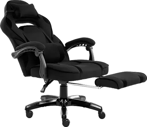 Геймерское кресло GT Racer черное (X-2749-1 Fabric Black Suede) - фото 6