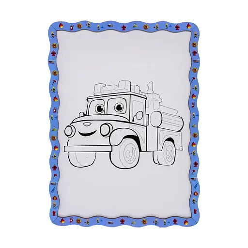 Дитячий набір для розпису по дереву "Пожежна машина" PuzzleOK Puz-22954 формат А4 - фото 2