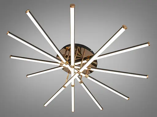 Світлодіодна люстра Diasha чорна 140 Вт 24 м² - фото 2