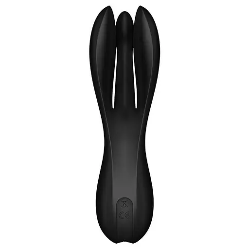 Вібратор Satisfyer Threesome 2 14 см чорний - фото 3