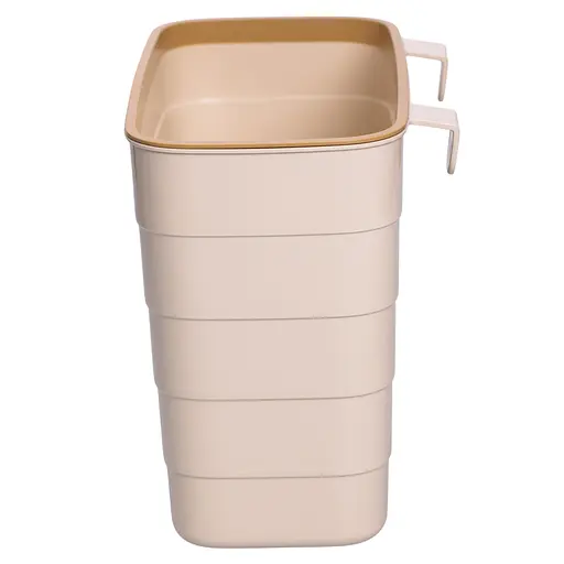 Корзина для мусора подвесная 6 л, бежевый Yiwu HP-45-18BE - фото 2