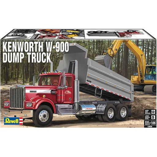 Сборная модель-копия Revell Самосвал Kenworth W-900, 1:25 (RVL-12628)