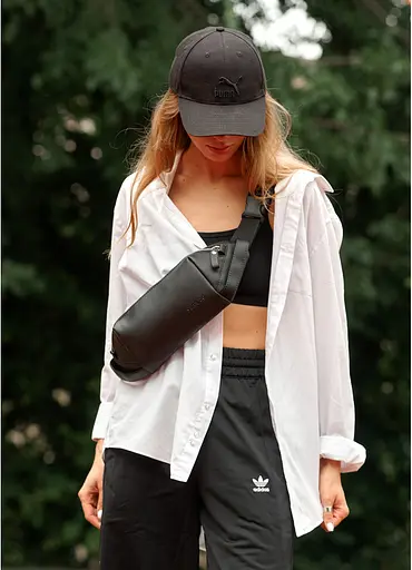 Женская сумка-бананка Sambag HOLSTER MSH Черная 36 х 14 х 4 см (87113001) - фото 2