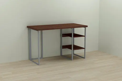 Компьютерный стол Ferrum-decor Кевин 75x140x60 серый ДСП Венге 32мм (FRD-105880)