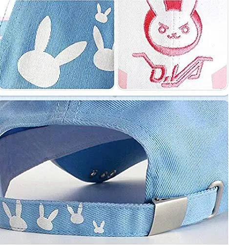 Кепка бейсболка Rabbit Overwatch Dva Pink Rabbit Plush Овервотч Розовый Кролик BC OV R - фото 4