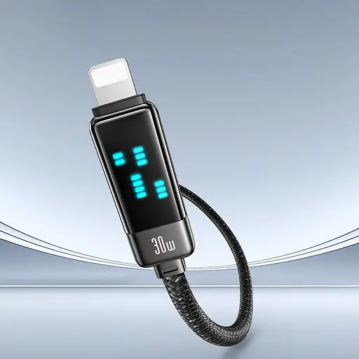 Дата кабель Usams US-SJ743 Meteor Ser. Type-C to Lightning 30W (1.2m) - фото 3