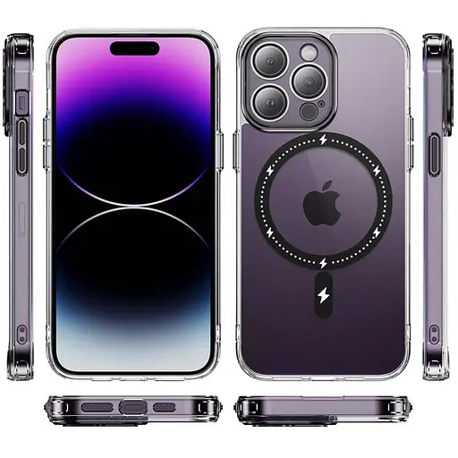 Чохол Epik TPU+PC Colorful with MagSafe для Apple iPhone 12 Pro 6.1 Black - фото 3