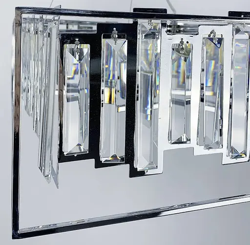 Підвісна арт-люстра в хромованому корпусі | Арт. CA 09 | Line F - фото 4