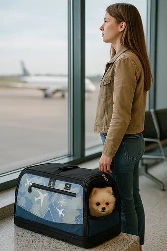 Сумка-переноска для літака Collar 48х22х23 см  до 6 кг  - фото 5