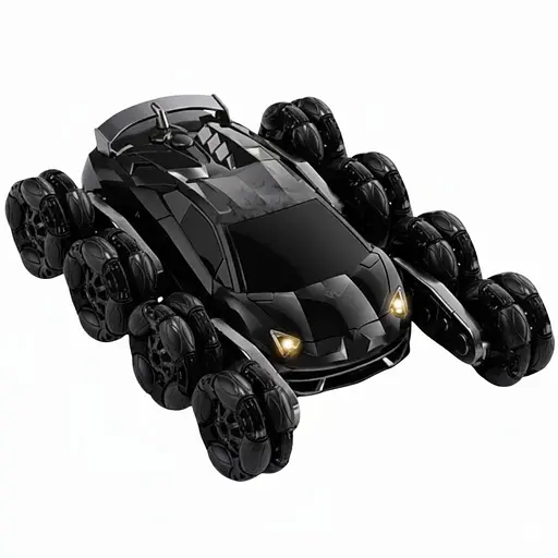 Радиоуправляемая машина-перевертыш H 12-01, аккумулятор 3.7V, пульт 2.4GHz, парогенерация, смена высоты колес, Черный