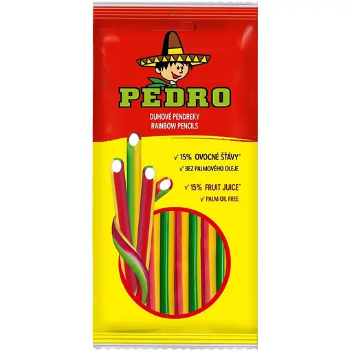 Цукерки жувальні Pedro Олівці веселка 80 г (907536) - фото 1