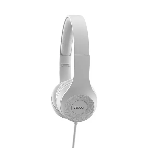 Навушники Hoco W21 Graceful charm wire control headphones сірі - фото 2