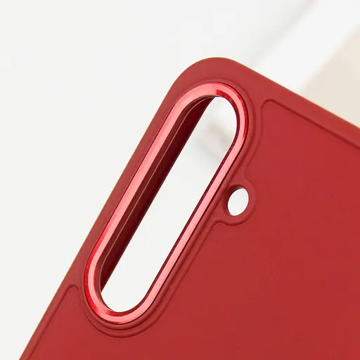 TPU чохол Bonbon Metal Style для Samsung Galaxy S23 Червоний / Red - фото 6