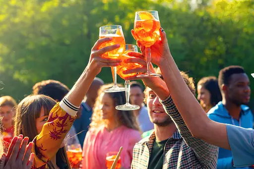 Набір Аперитив Aperol Aperetivo 11% 0.7 л + Вино напівігристе Moinet Prosecco Frizzante DOC біле напівсухе 0.75 л - фото 14