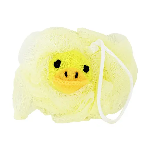 Мочалка для купання малюків "Качечка" Mega Zayka MGZ-0912(Yellow) нейлон - фото 1