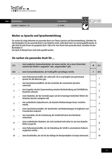TestDaF Musterprufung 3. Heft mit CD. Test Deutsch als Fremdsprache - фото 11