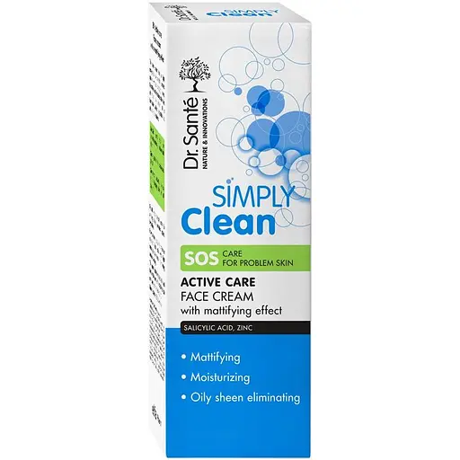 Крем для обличчя матуючий Dr. Sante Simply Clean 50 мл - фото 2