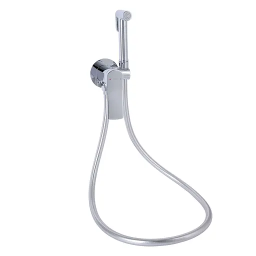 Набір гігієнічного душу прихованого монтажу Qtap Slavonice округлий QTSLA262CRM45915 Chrome, Хром - фото 1