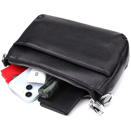 Женская сумка Vintage с двумя ремешками из натуральной кожи 25х16х8 см sum0027525 - фото 8