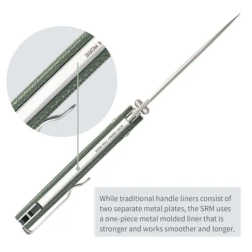 Ніж складаний SRM Terrier 258L-MG2, зелений - фото 14