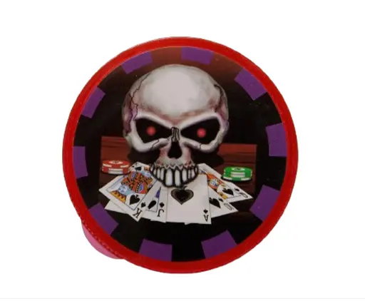 Гриндер для подрібнення тютюну HL-176 Череп Red (17454) - фото 2