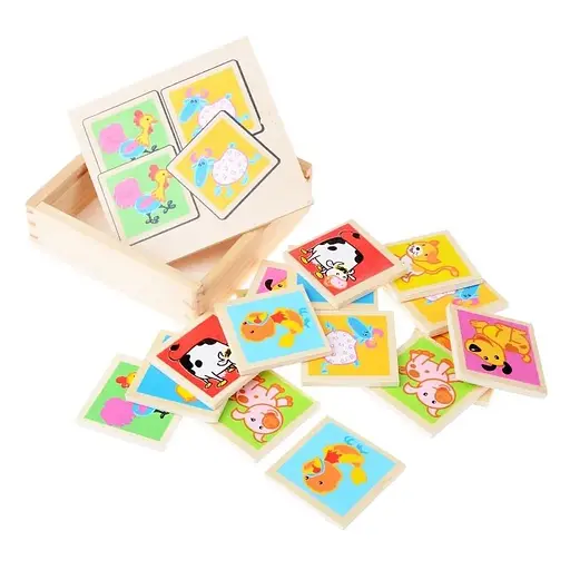 Игрушка для развития деревянные пазлы животные IE119