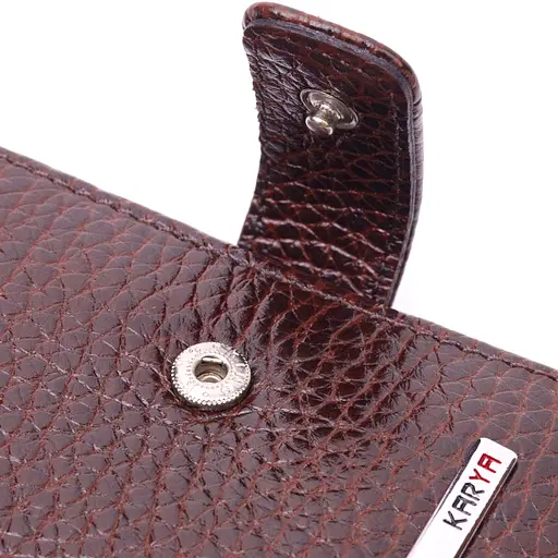 Кошелек для мужчин из натуральной кожи 9.5х10.5х1 см KARYA 9.5х10.5х1 см acs0024233 - фото 3