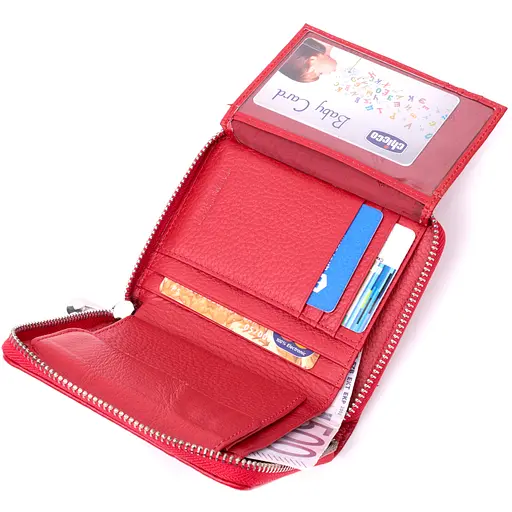 Кожаный женский кошелек ST Leather 12.5х10.2х2 см acs0028395 - фото 4