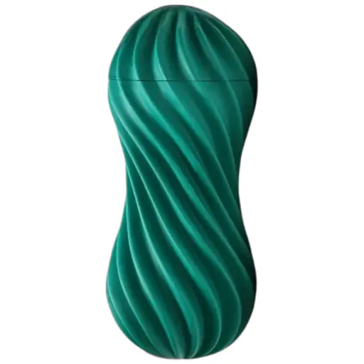 Мастурбатор Tenga Flex Fizzy Green гнучкий, з ігристою стимуляцією та контролем тиску, зелений