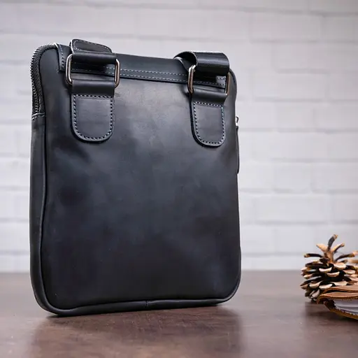 Чоловіча шкіряна сумка SHVIGEL 22х25х3,5 см sum0012503 - фото 7