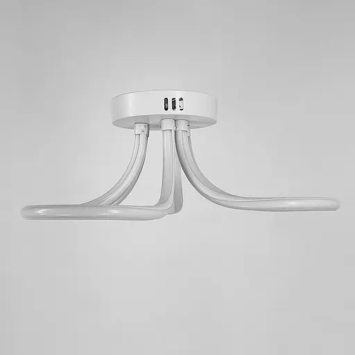 Стельова біла LED люстра з трьома завитками | Арт. 2015/3 | Line F - фото 2