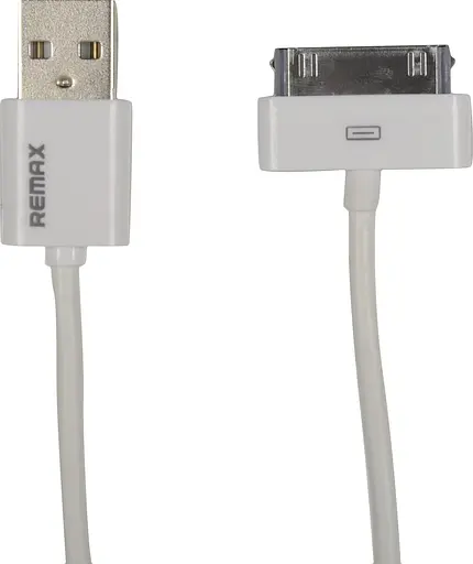 Кабель Remax для iPhone 4/4s USB дата шнур білий - фото 2