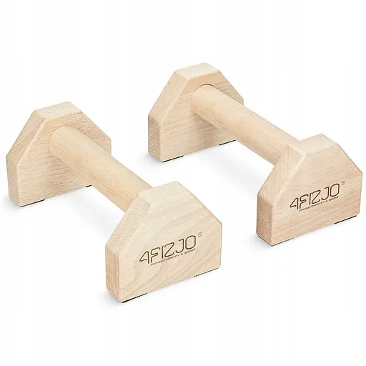 Упоры для отжиманий (паралетсы) 4FIZJO 25 см деревянные (P-5905973407021) - фото 1