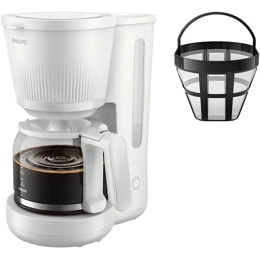 Кофеварка капельная Philips 3000 Series белая (HD7411/00) - фото 2