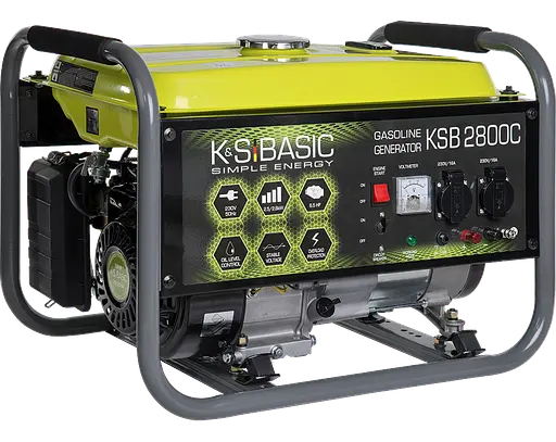 Генератор бензиновий Konner&Sohnen Basic 2.5/2.8 кВт KSB 2800C - фото 2