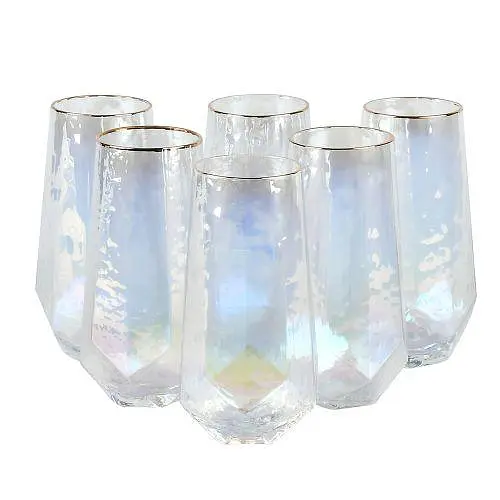 Набор стаканов 500 мл Pearl стеклянные 6 шт. Стаканы для воды, сока, напитков [MD]