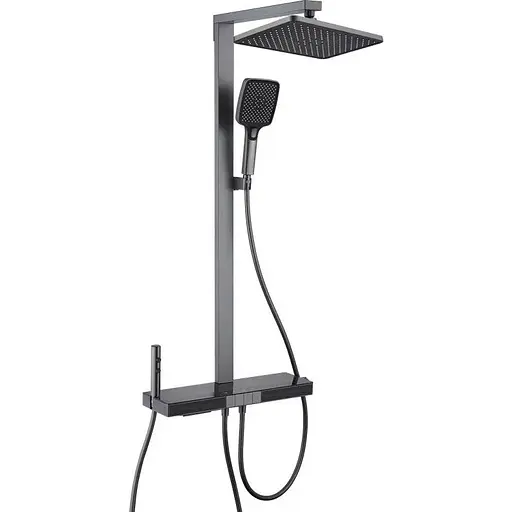 Душова система з термостатом Mixxus Premium Next-009-J 4 режими graphite MI6544, Графіт - фото 1